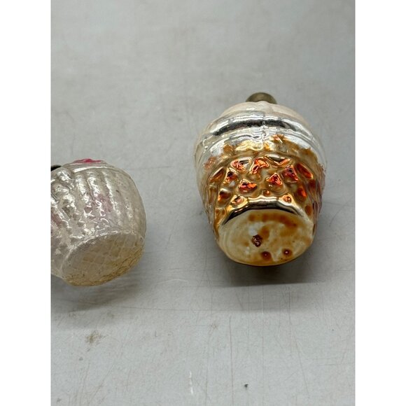 Vintage Glass Christmas Ornaments ice cream Cupcake Cherry Design 1.5-2.5" READ - Picture 7 of 8